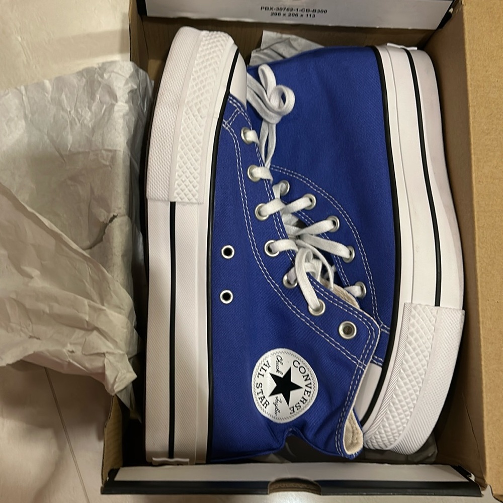 Blue flame converse